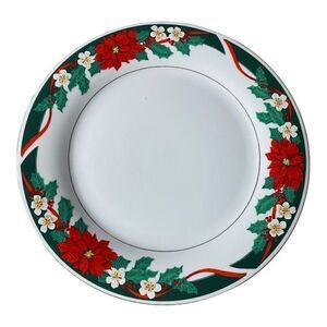 Tienshan Fine China Deck the halls Xmas plate